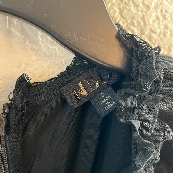 NBD Las Olas Long Sleeve Mini Dress in Black - Picture 6 of 8